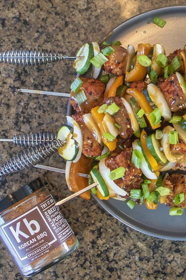 Korean BBQ Pork Kabobs