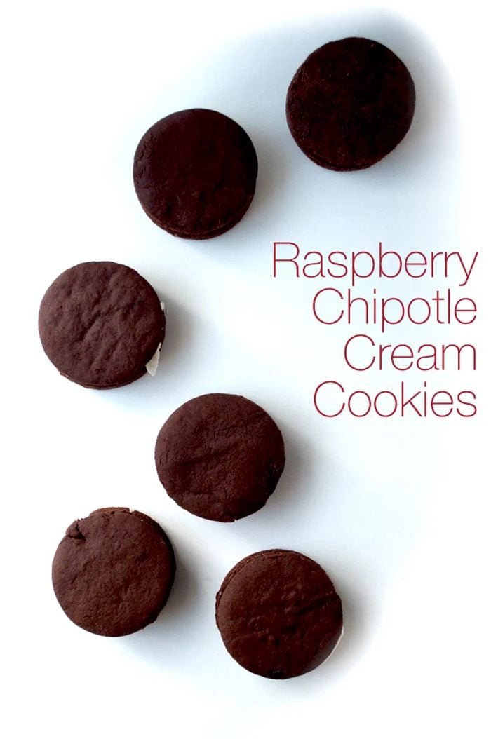 Raspberry Chipotle Cream Cookies