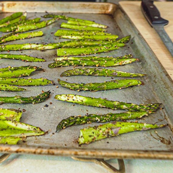 Roasted Greek Freak Asparagus