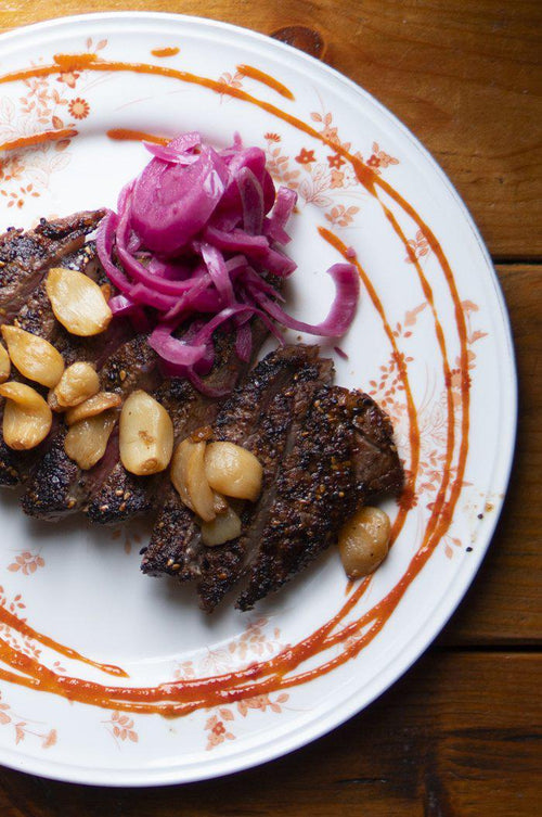 Togarashi Crusted Wagyu New York Strip Steak