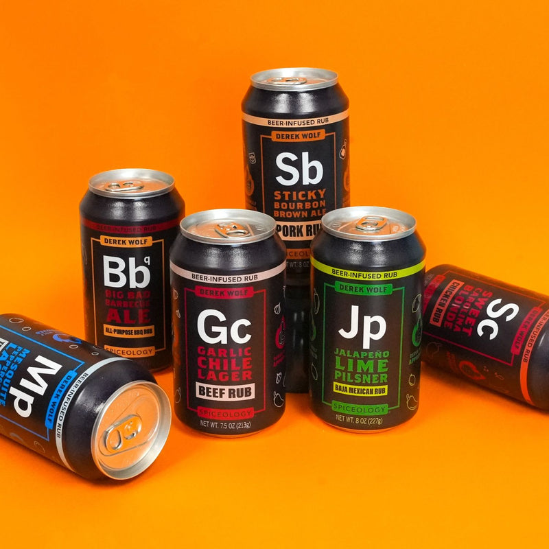 Derek Wolf | Ultimate 6-Pack Beer-Infused Rub Sampler