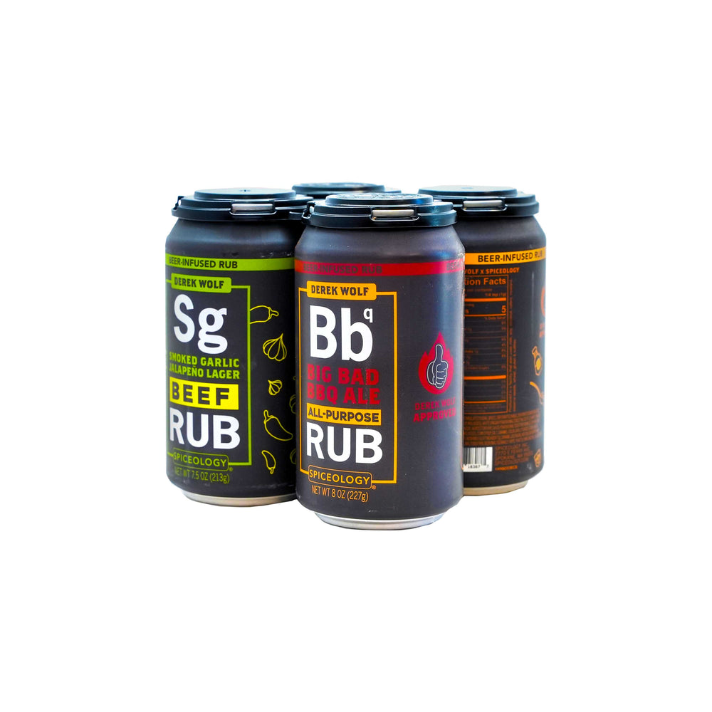 Derek Wolf | 4-Pack Beer-Infused Rub Sampler