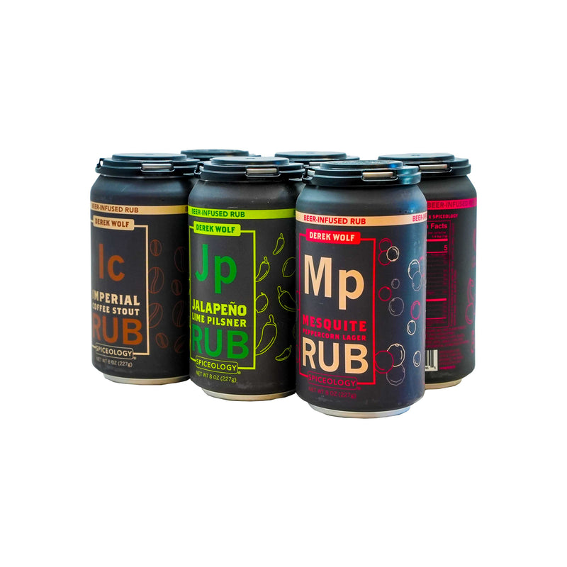 Derek Wolf | 6-Pack Beer-Infused Rub Sampler