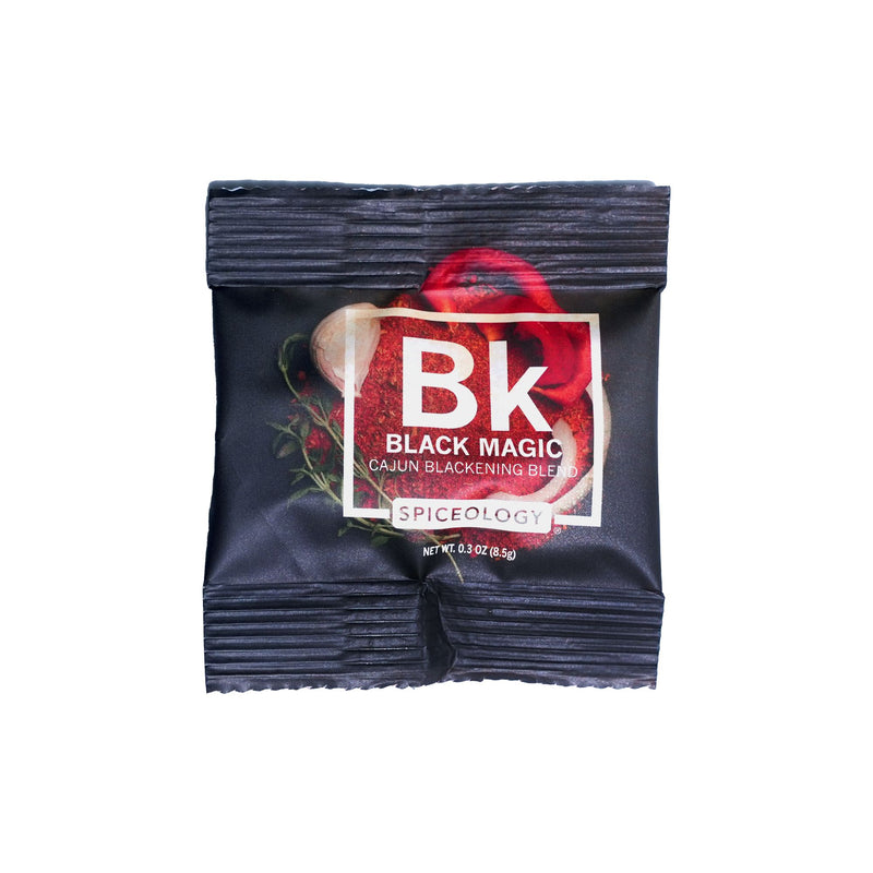 Black Magic Cajun Blackening Seasoning Single-Serve Sachets | Case of 250