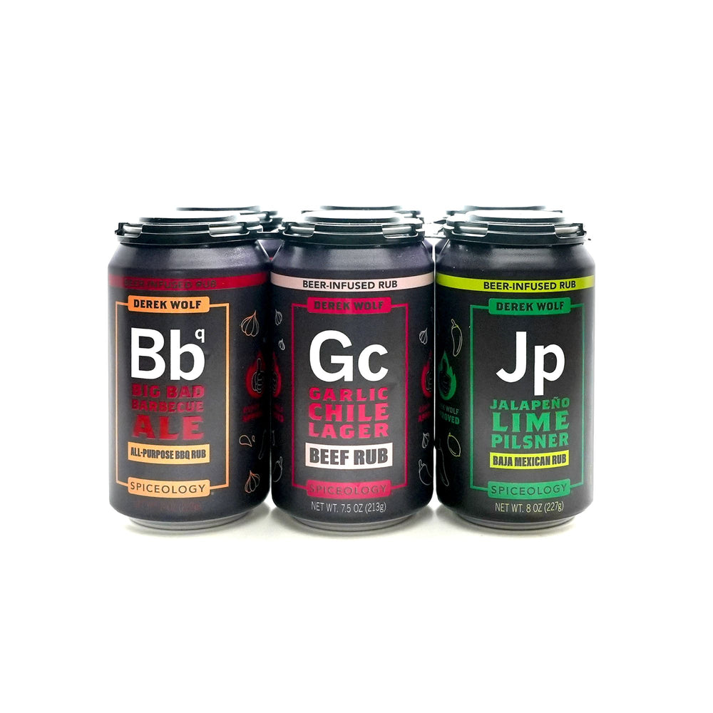 Derek Wolf | Ultimate 6-Pack Beer-Infused Rub Sampler