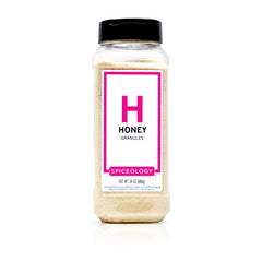 spiceology honey granules front of container