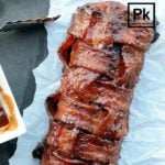smoked bacon-wrapped pork tenderloin