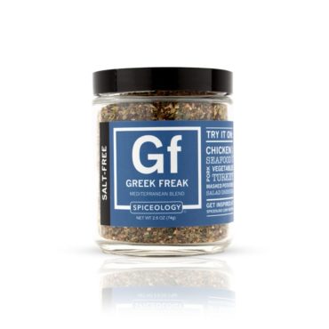 Greek Freak Mediterranean salt-free seasoning 2.6oz glass jar
