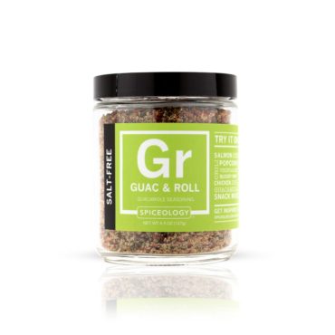 Guac and Roll salt-free seasoning 4.5oz glass jar