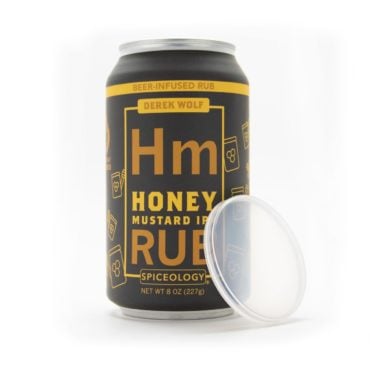 Each beer infused rub includes a resealable lid for freshness