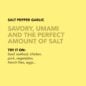 salt pepper garlic flavor profile