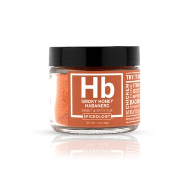 Smoky Honey Habanero rub in small jar