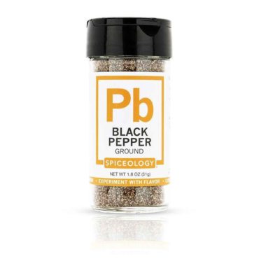 Black Pepper, Ground in 1.8oz Glass Jar