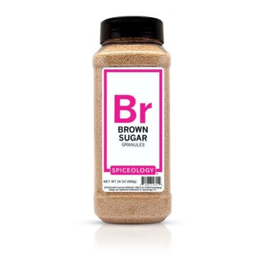 Granulated brown sugar in 24oz container