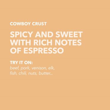 Cowboy Crust Espresso Chile rub flavor profile