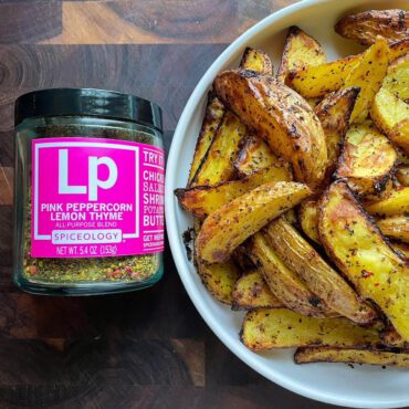 Pink Peppercorn Lemon Thyme Crispy Potatoes Recipe