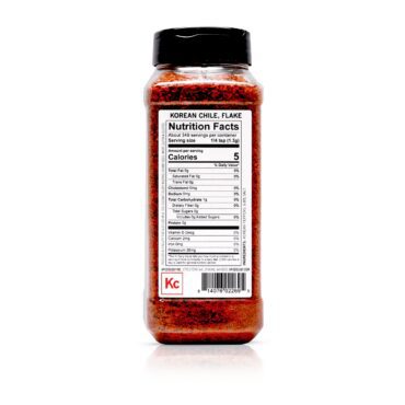 Gochugaru Korean Chili Flake nutrition facts label