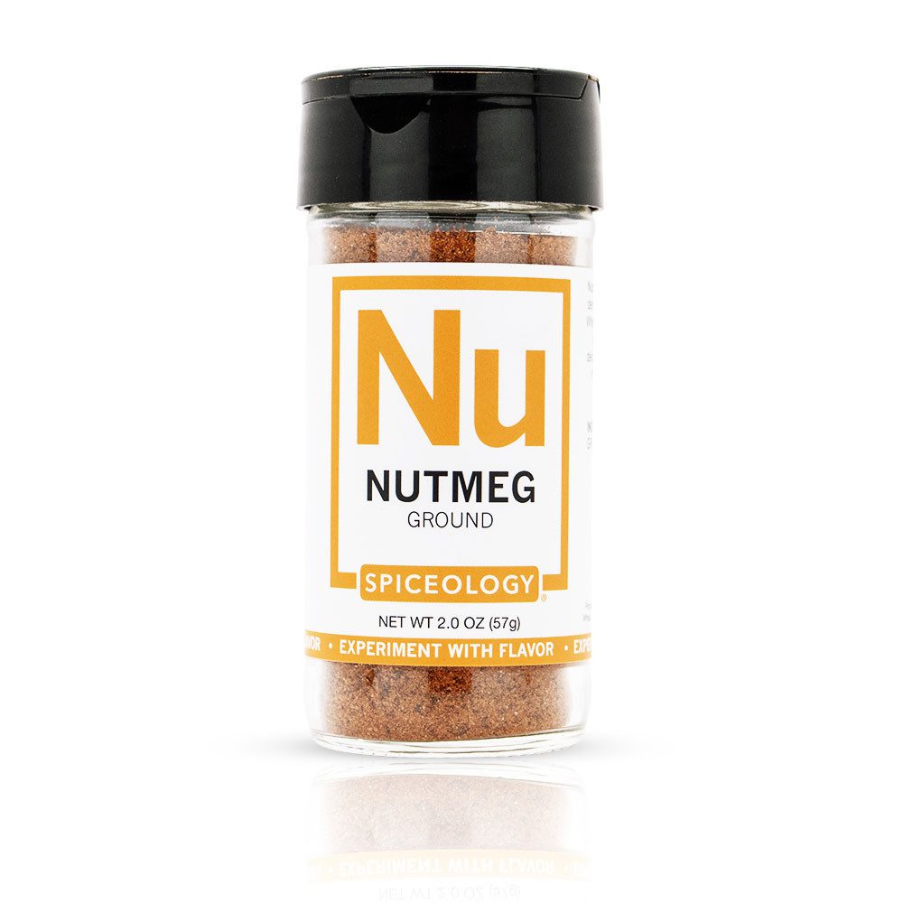Ground Nutmeg in 2 oz container