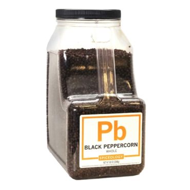 Black Peppercorns in extra large container