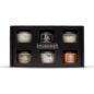 Luxe infused salt gift set for home cooks and chefs, front of box
