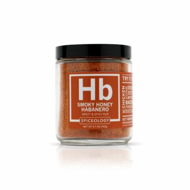 Smokey Honey Habanero seasoning in mini jar