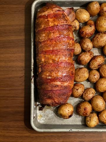 Chef Chad White's Smoked Bacon-Wrapped Meatloaf