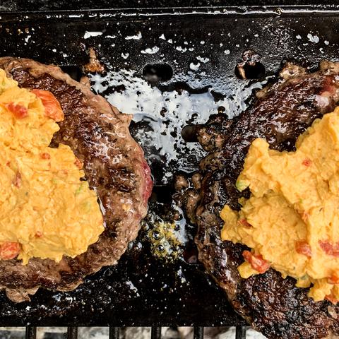 Wagyu Beef Patties with Pimento cheese