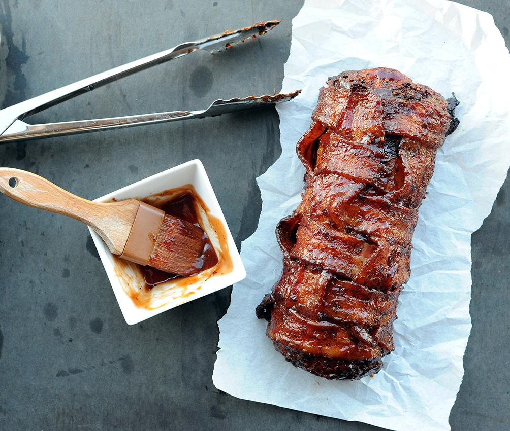 Smoked Bacon-Wrapped Pork Tenderloin