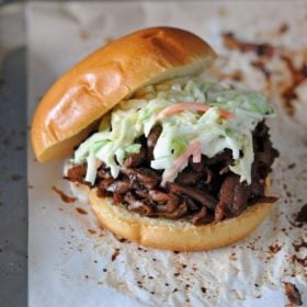 Barbecue Pulled Eggplant Sandwiches