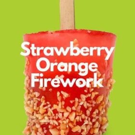Strawberry Orange Firework Pops