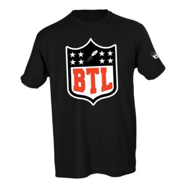 Sasquatch BBQ Butter Toss League Black T-Shirt