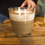 Smores Cold Brew Drink in glass cup