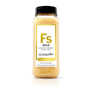 Golden Turmeric Flakey Salt in large container