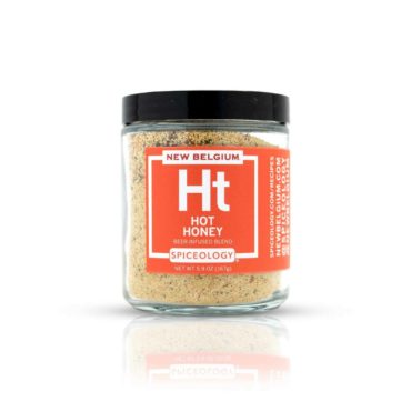 New Belgium Hot Honey Seasoning in glass jar
