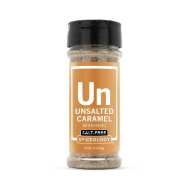 Unsalted Caramel salt-free seasoning in small jar