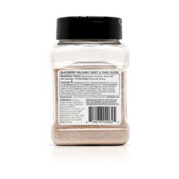 Blackberry Balsamic seasoning in medium container nutrition facts