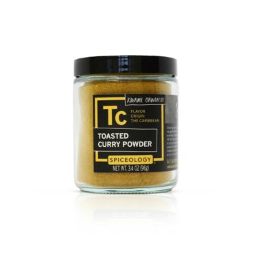 Kwame Onwuachi Toasted Curry Powder in glass jar