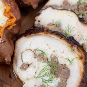 Sausage & Fennel-Stuffed Turkey Breast
