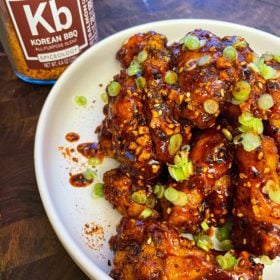 Air Fryer Korean BBQ Wings with Spicy Maple Glaze