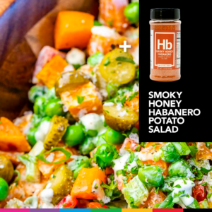 smoky honey habanero potato salad