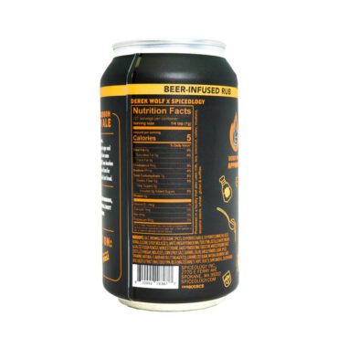Sticky Bourbon Brown Ale Nutritional Facts Label