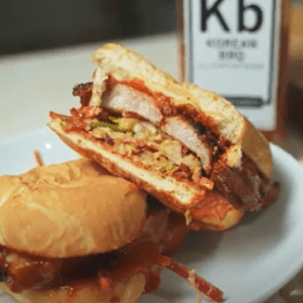 Spiceology Korean BBQ Pork Belly Hoagie with Kimchi Slaw Recipe
