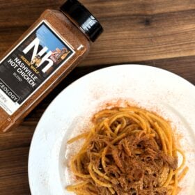 Spiceology Memphis-Style BBQ Spaghetti with Nashville Hot Pulled Pork Recipe