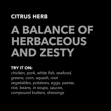 Citrus Herb spice blend flavor profile