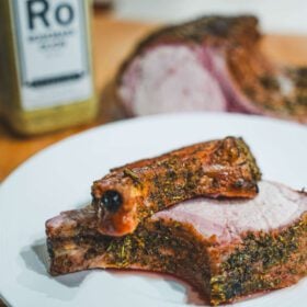 Spiceology Rosemary Dijon Smoked Bone-In Pork Tenderloin Recipe