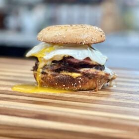 Spiceology Tomatador Iberico Pastrami Breakfast Sandwich Recipe